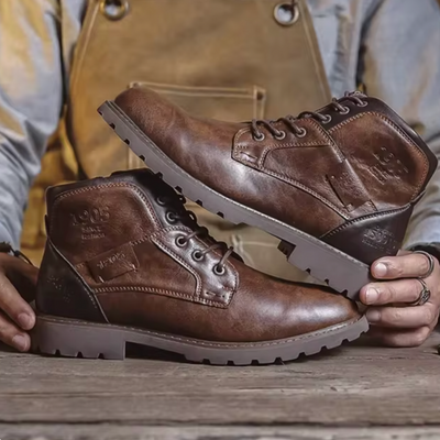 Aaron™ | Klassikalised nahast kingad vintage stiilis aktsendiga